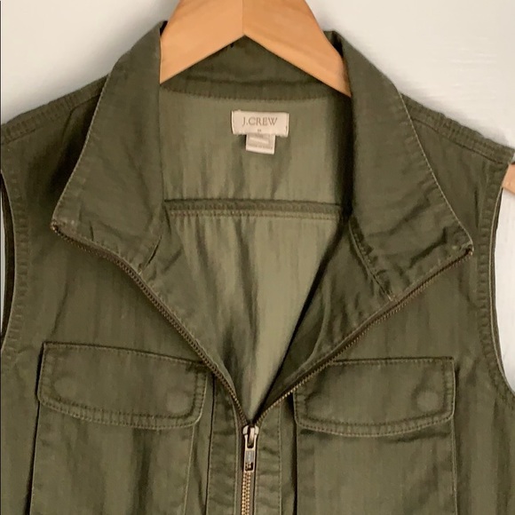 J. Crew khaki utility vest - Picture 2 of 4